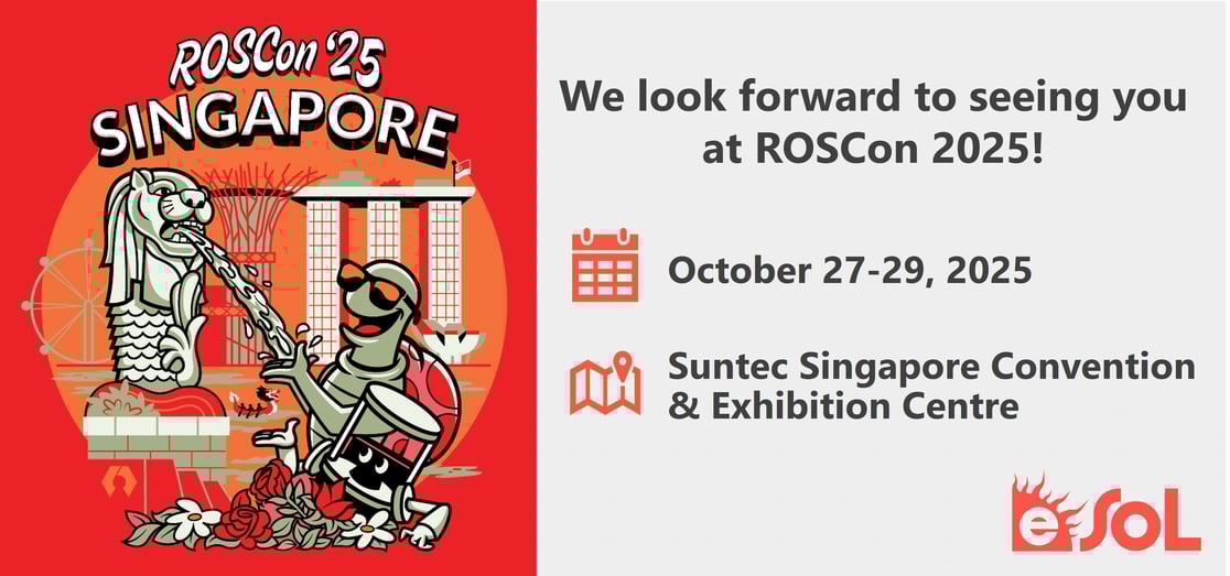 eSOL Proudly Supports ROSCon 2025 as a Bronze Sponsor!